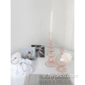 Kính tùy chỉnh Candlestick nandlestick Bình hoa thủy tinh